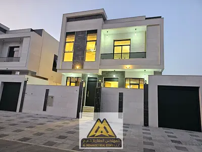 Modern 5BR Master Villa For Sale In Al Bahia Ajman Corner Plot Layout (Street & Lane) Fully Equipped With Central AC Units Included Built-Up Area 3498