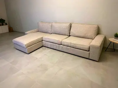 Ikea kivik L shape sofa beige