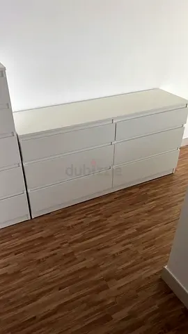 Modern White 6-Drawer Chest