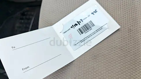 Pandora gift voucher/gift card with holder amount 495 AED