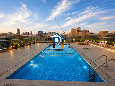Fully furnished luxury 1 bhk with 2 bathroom and gym pool parking