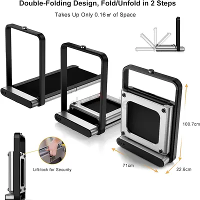 Like New! Light Weight Kingsmith Treadmill WalkingPad X21 Double-Fold Treadmill – Huge Discount!