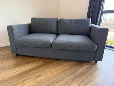 IKEA vimle Grey 2-seater fabric sofa bed in good condition