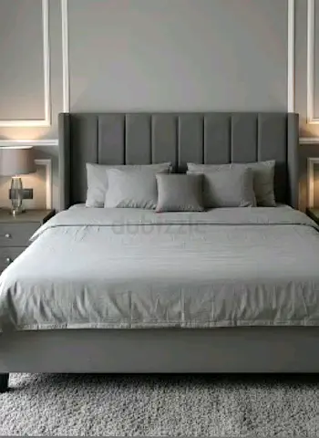 Luxury Stylish Panel Line Bed Frame. Brand New 180*200 King Size Bed Frame.