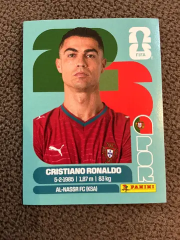 Cristiano Ronaldo Panini FIFA WC 2026 sticker