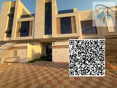 فيلا جديدة للبيع شاملة رسوم التسجيل والتملك مقابل المسجد ارضي + اول + رووف بسعرمميز بالقرب من شارع الشيخ محمد بن زايد