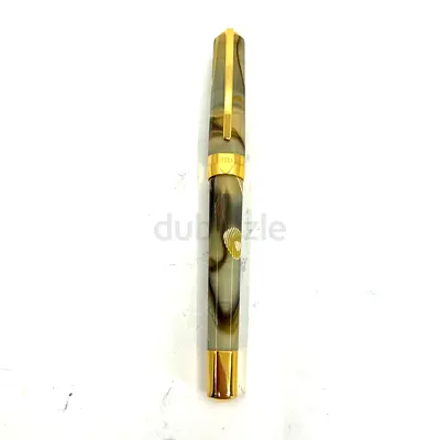 Visconti Opera honey almond Vintage rollerball pen with gold trim - used