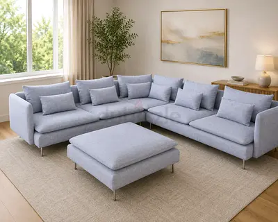 IKEA SÖDERHAMN 6-Seater Corner Sofa