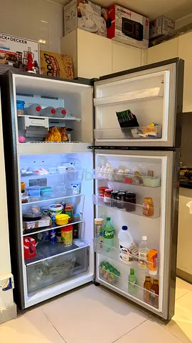 LG 395L Double Door Refrigerator - Silver, Good Condition