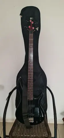 Ibanez SDGR Original Made in Japan Black 4-String Electric Bass Guitar with Free Soft Case Strap