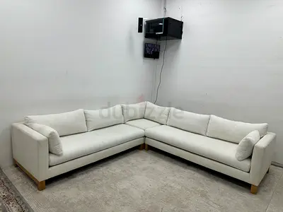 As like new condition cratebarrel corner sofa