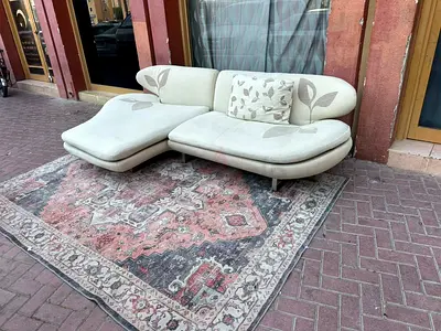 Natuzzi L Shape Sofa Beige