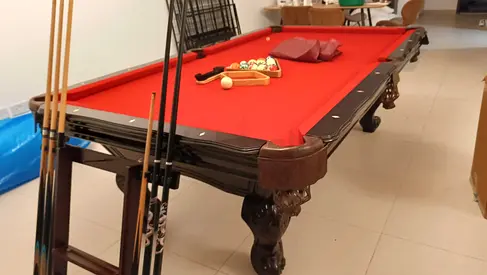 8 feet Texas Marble slate top ,pocket drop pool billiards table is for sale