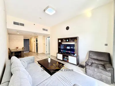 Furnished 1BR Apartment | Multiple Cheques | Balcony & Roundabout view