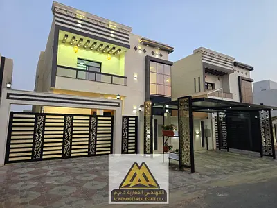 A spacious villa for sale in Al Bahia, Ajman, featuring a practical layout suitable for families,