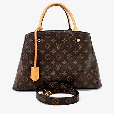 Louis Vuitton Brown PVC Monogram Montaigne MM