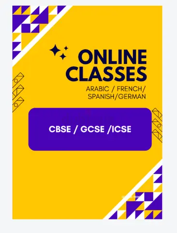 ARABIC , FRENCH , GERMAN . SCIENCE ( CBSE / GCSE/ICSE) ONLINE CLASSES
