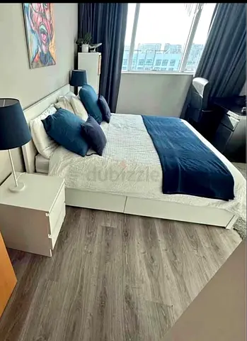 IKEA MALM King Size Bed + 2 Storage Drawers + Mattress
