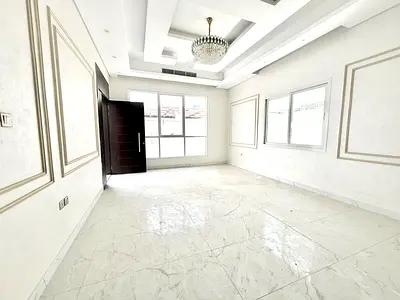 A brand-new villa is available for rent in Al Yasmeen, Ajman, offering contemporary architecture, premium modern finishes, and spacious interiors