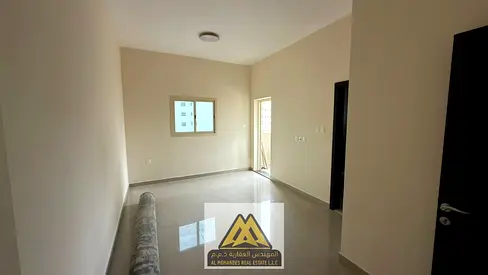 "A one-bedroom apartment with a living room, in the second row from the corniche, with a balcony,