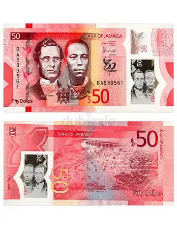 Banknote Jamaica 🇯🇲 50 Dollars, Commemorative 60th Anniversary - Polymer
