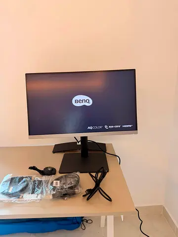BenQ 27-inch Monitor with Stand and Cables - Good Condition