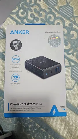 Anker PowerPort Atom PD 4 USB-C Charger100w Black for sale