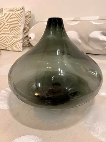 Luxury large Smoky Glass Decorative Vase / Centerpiece