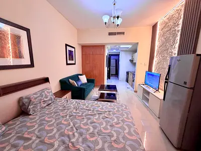 Furnished Studio for Monthly Rent Al Majaz 3 Internet Included