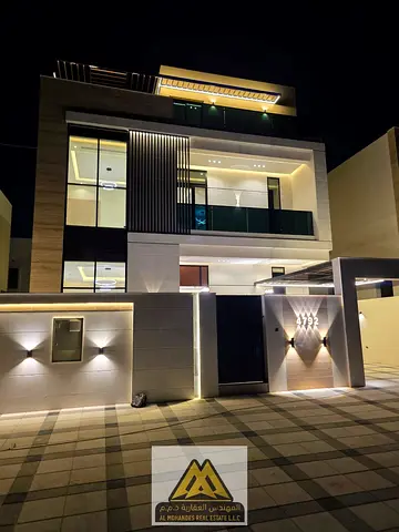 Two floors and a rooftop terrace 5 bedrooms 6 bathrooms Living room Spacious lounge Swimming pool