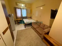 A clean monthly studio in Al Bu Tina, Sharjah for AED 2,500 only, including electricity, water, inte
