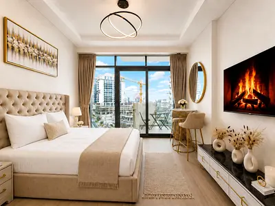 Modern Skyline Studio | Near Downtown