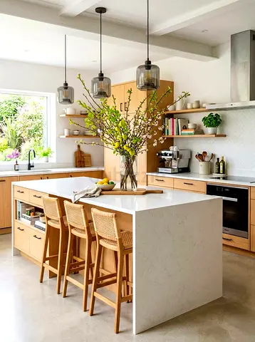 Modern kitchen island