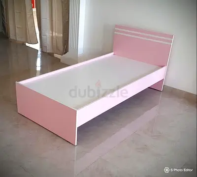 Single Pink Wooden Bed Frame - Good quality