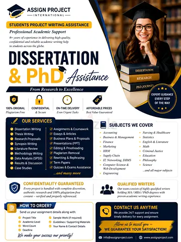 Academic Writing Project Assistance Management | Finance | IT | HND Edexcel | ACCA