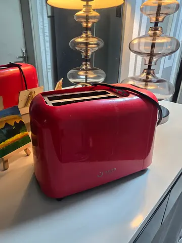 Red 2-Slot Toaster - Good Working Condition