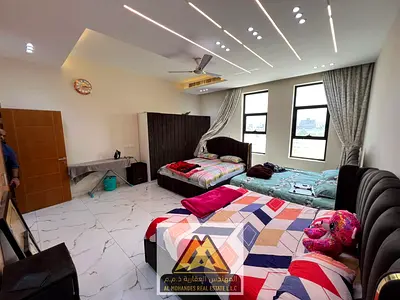 Fully Furnished Ultra Luxurious 5BR Master Villa For Sale In Al Bahia Ajman Situated On The Main Road Featuring Massive Plot Area 4200 Sqft, Maid's Ro