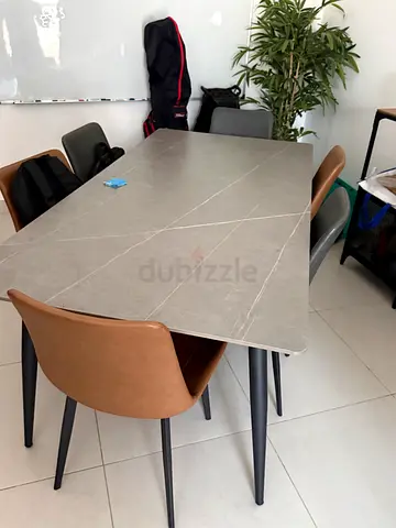 Stone table+ 7 chairs