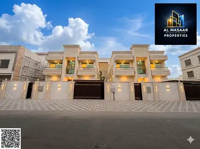 Two-story villa with a rooftop terrace in one of Ajman's most prestigious areas, behind the Saudi German Hospital and next to the school complex. Free