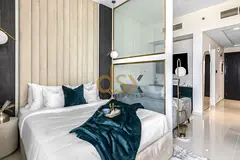 Furnished Studio | Carson Tower B | Balcony with Desert &amp; City Views