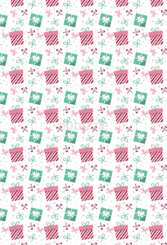 Christmas gift wrap / wrapping paper roll - festive presents pattern