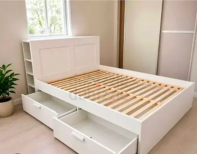 Ikea bremenes bed with mattress king size