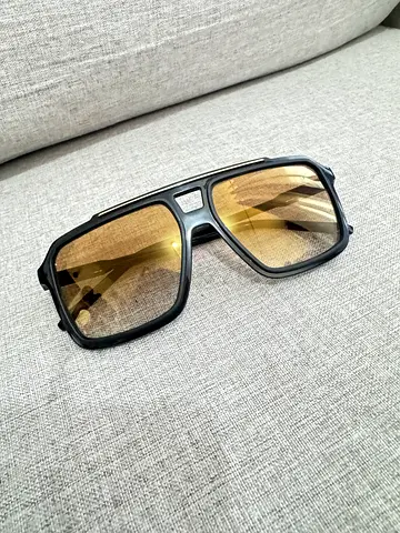 Dolce and gabbna Black frame sunglasses with yellow tinted lenses - lightly used