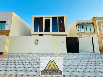 Luxury villa with 4 master bedrooms super deluxe finishing in Al Zahia area behind the new mall on Mohammed Bin Zayed Road close to all services