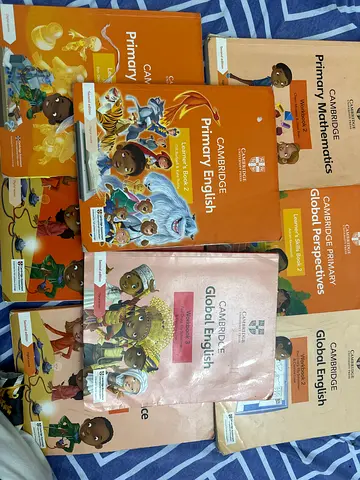 Set of Cambridge Primary English  Mathematics Workbooks (Primary School)