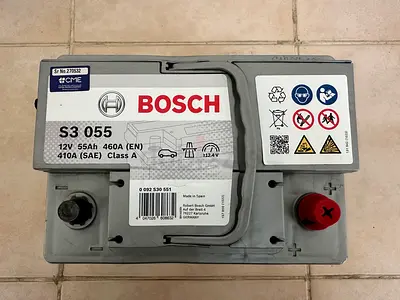 Bosch S3 055 (55Ah) Battery (Under warranty till Sept 2026)
