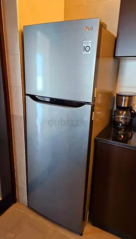 LG 350L Top Freezer Fridge in Dark Graphite Steel
