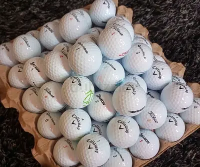 Callaway titles golf balls available good condition like new and shiny balls available..