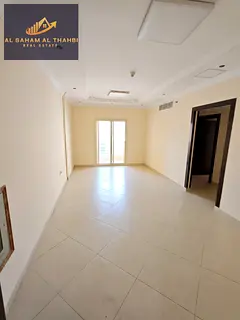 One-bedroom apartment for rent in Al Taawun | Balcony + 2 bathrooms + Free parking