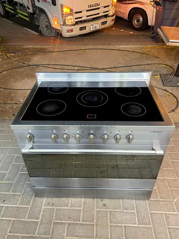 Stainless Steel Electric Cooktop Oven - 5-Burner Ceramic Hob